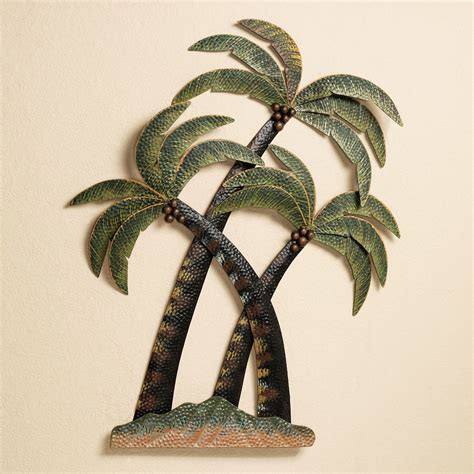 sheet metal palm trees|metal palm tree wall hanging.